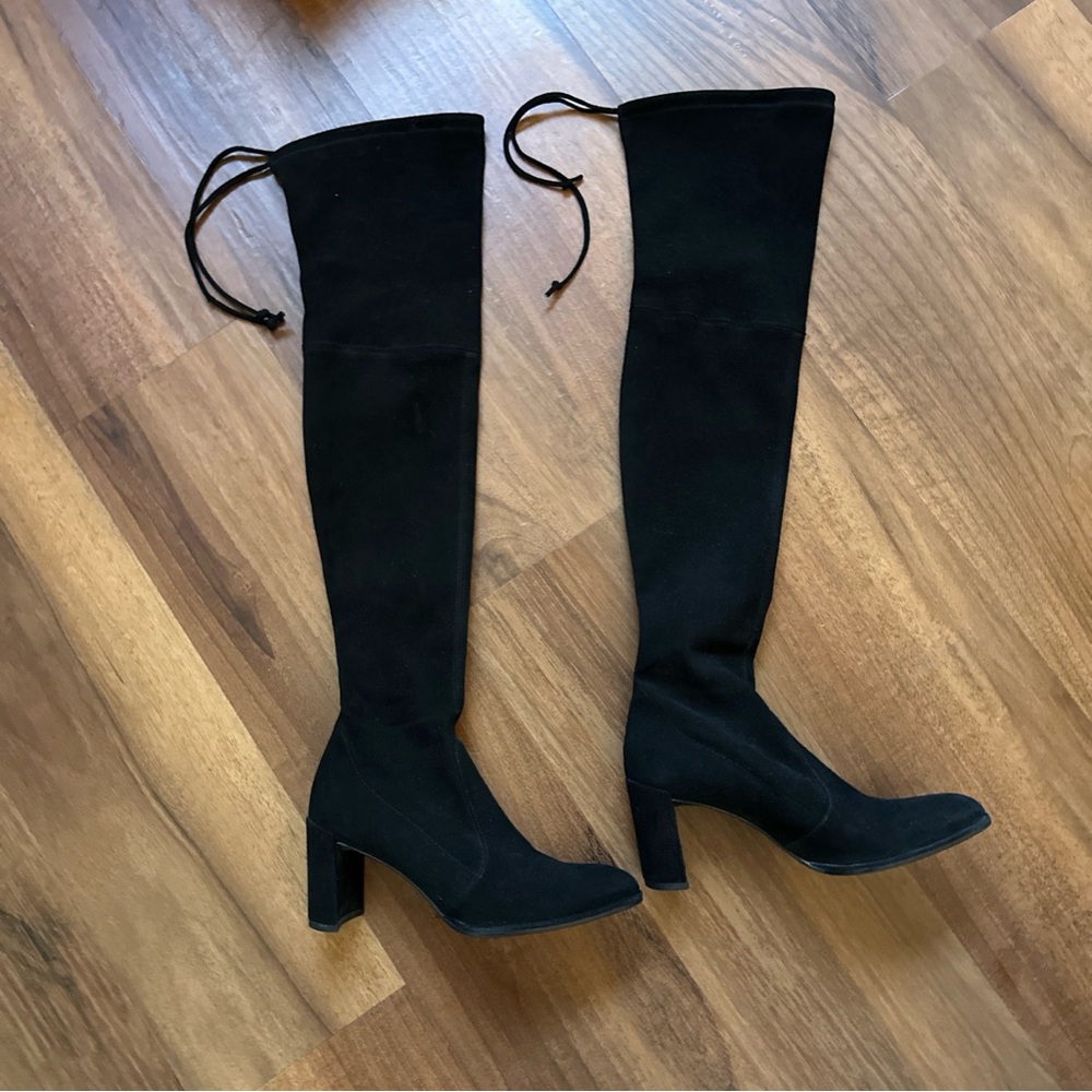 Stuart Weitzman Black Over-the-Knee Boots